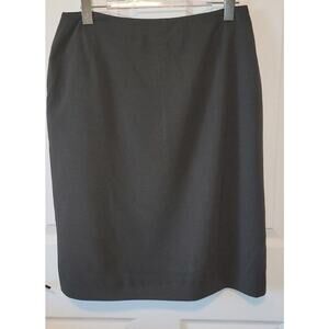 Bally Skirt Woman 14 Army Green Pencil Wool Knee Career Corporate Work Business